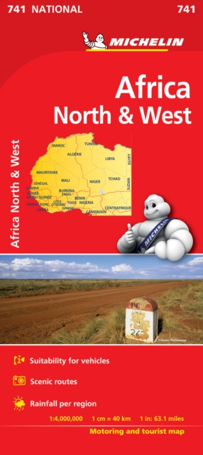 Africa North & West - Michelin National Map 741 : Map, Sheet map Book