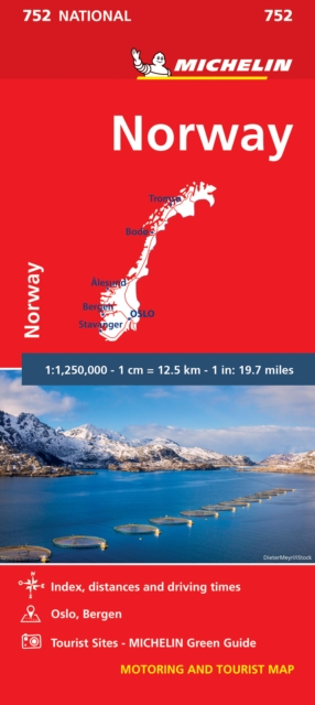 Norway - Michelin National Map 752 : Map, Sheet map Book