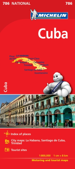 Cuba - Michelin National Map 786 : Map, Sheet map, folded Book