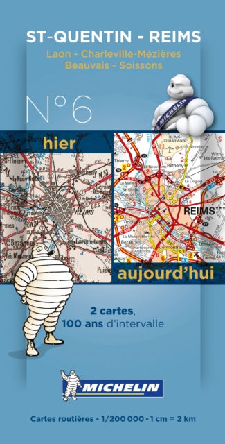 Sain-Quentin - Reims Centenary Maps, Sheet map, folded Book