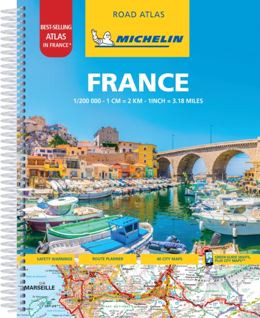 France -A4 Tourist & Motoring Atlas, Spiral bound Book
