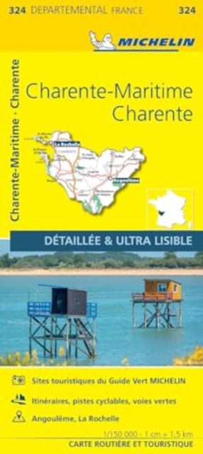 Charente  Charente-Maritime - Michelin Local Map 324 : Map, Sheet map, folded Book