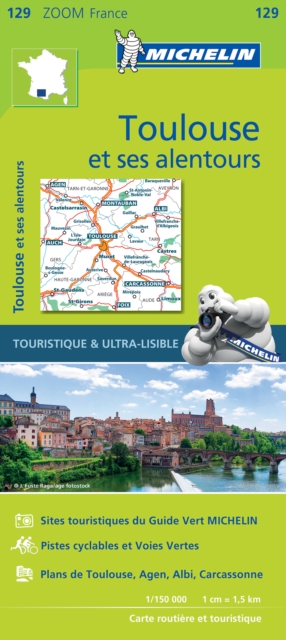Toulouse & surrounding areas - Zoom Map 129 : Map, Sheet map, folded Book