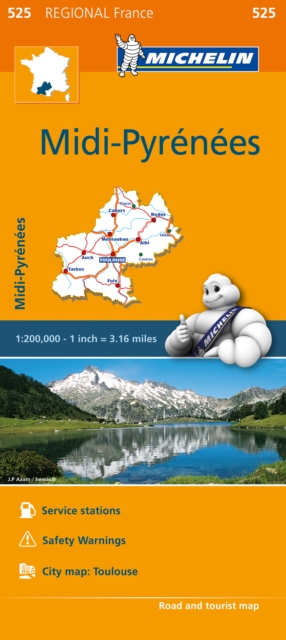 Midi-Pyrenees - Michelin Regional Map 525 : Map, Sheet map Book