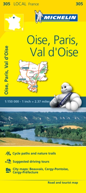 Oise, Paris, Val-d'Oise - Michelin Local Map 305 : Map, Sheet map Book