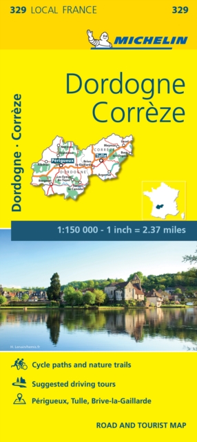 Correze, Dordogne - Michelin Local Map 329 : Map, Sheet map Book