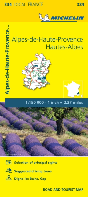Alpes-de-Haute-Provence, Hautes-Alpes - Michelin Local Map 334 : Map, Sheet map Book