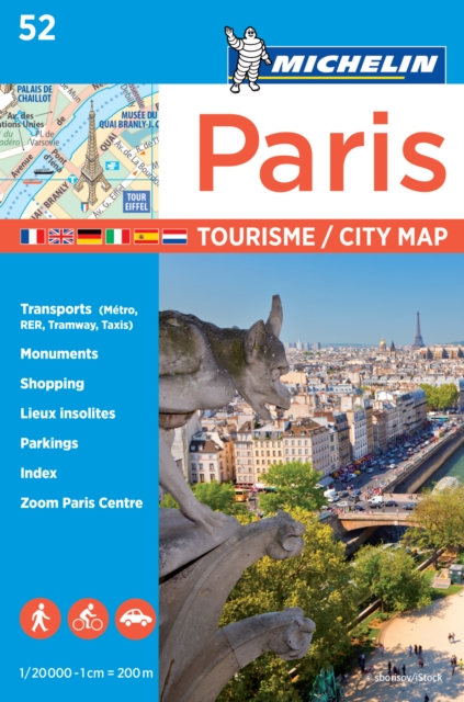 Paris - Michelin City Plan 52 : City Plans, Sheet map, folded Book