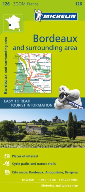 Bordeaux & surrounding areas - Zoom Map 126 : Map, Sheet map Book