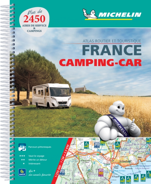 France Atlas Camping Car A4 2018, Spiral bound Book