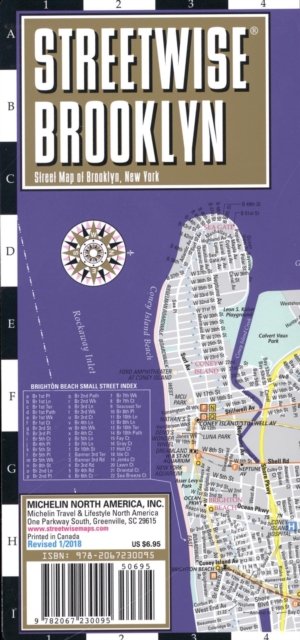 Streetwise Brooklyn Map - Laminated City Center Street Map of Brooklyn, New York : City Plans, Sheet map, folded Book