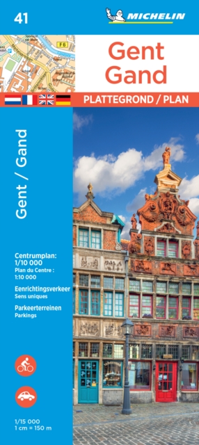Ghent - Michelin City Plan 41 : City Plans, Sheet map Book
