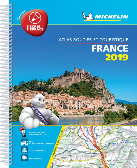 France 2019 -Tourist & Motoring Atlas A4 Laminated Spiral : Tourist & Motoring Atlas A4 spiral, Spiral bound Book