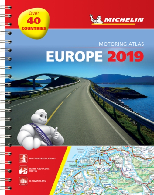 Europe 2019 - Tourist and Motoring Atlas (A4-Spirale) : Tourist & Motoring Atlas A4 spiral, Spiral bound Book