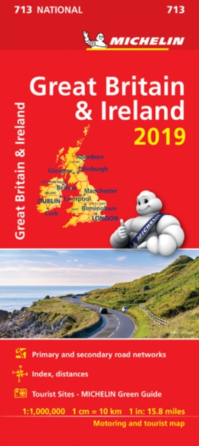 Great Britain & Ireland 2019 - Michelin National Map 713 : Map, Sheet map Book