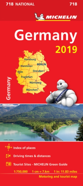 Germany 2019 - Michelin National Map 718 : Map, Sheet map Book