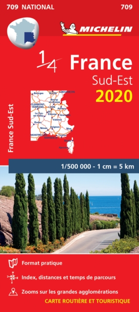 Southeastern France - Michelin National Map 709 : Map, Paperback / softback Book