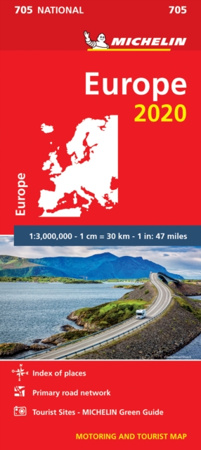 Europe 2020 - Michelin National Map 705 : Map, Sheet map Book