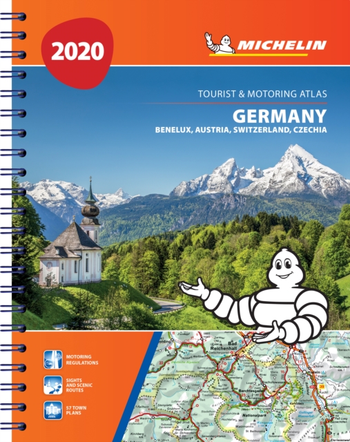 Germany, Benelux, Austria, Switzerland, Czech Republic 2020 - Tourist and Motoring Atlas (A4-Spiral) : Tourist & Motoring Atlas A4 spiral, Spiral bound Book