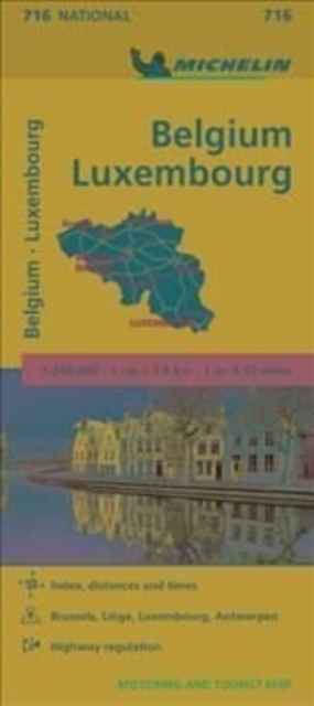 Belgium & Luxembourg - Michelin National Map 716, Sheet map Book