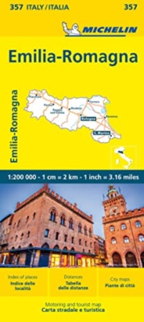 Emilia Romagna - Michelin Local Map 357, Sheet map, folded Book