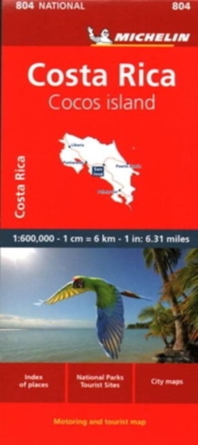 Costa Rica - National Map 804, Sheet map, folded Book