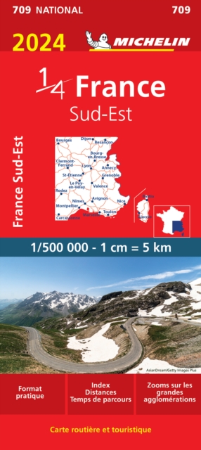 Southeastern France 2024 - Michelin National Map 709 : Map, Sheet map, folded Book