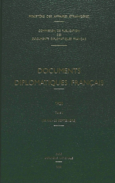 Documents Diplomatiques Francais : 1920 - Tome II (19 Mai - 23 Septembre), Hardback Book