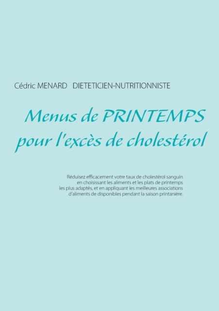 Menus de printemps pour l'exces de cholesterol, Paperback / softback Book