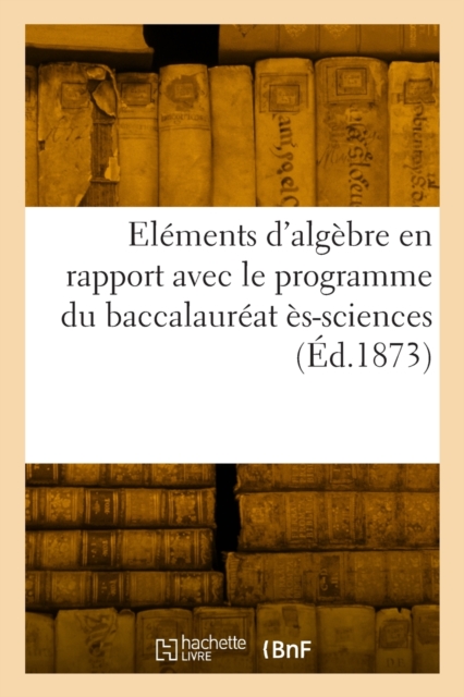 Elements d'algebre, Paperback / softback Book