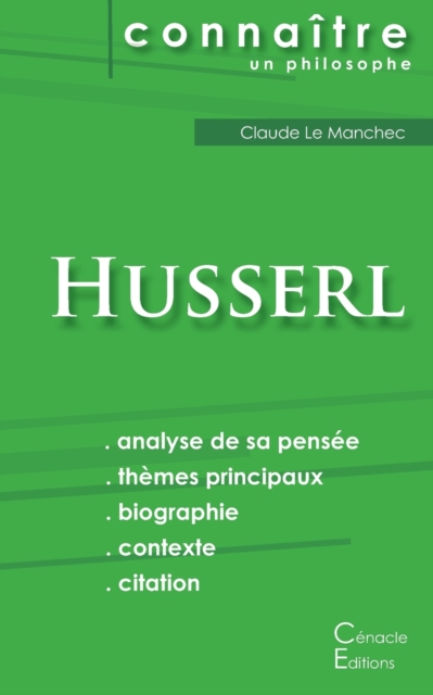 Comprendre Husserl (analyse complete de sa pensee), Paperback / softback Book