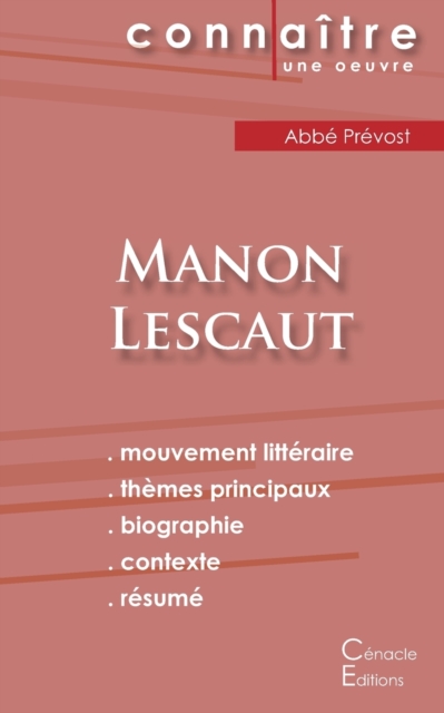 Fiche de lecture Manon Lescaut (Analyse litteraire de reference et resume complet), Paperback / softback Book