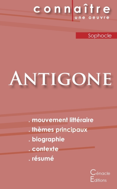 Fiche de lecture Antigone de Sophocle (Analyse litteraire de reference et resume complet), Paperback / softback Book