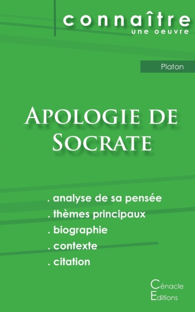 Fiche de lecture Apologie de Socrate de Platon (Analyse philosophique de reference et resume complet), Paperback / softback Book