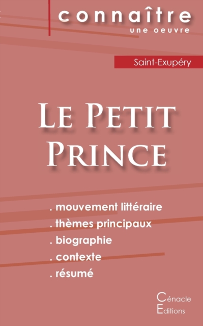Fiche de lecture Le Petit Prince de Antoine de Saint-Exupery (Analyse litteraire de reference et resume complet), Paperback / softback Book