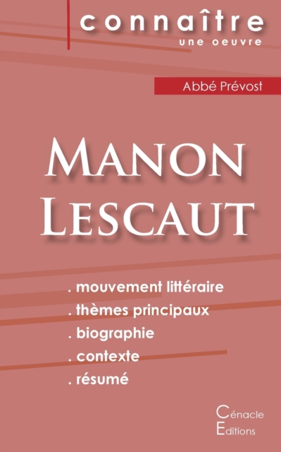 Fiche de lecture Manon Lescaut de l'Abb? Pr?vost (Analyse litt?raire de r?f?rence et r?sum? complet), Paperback / softback Book
