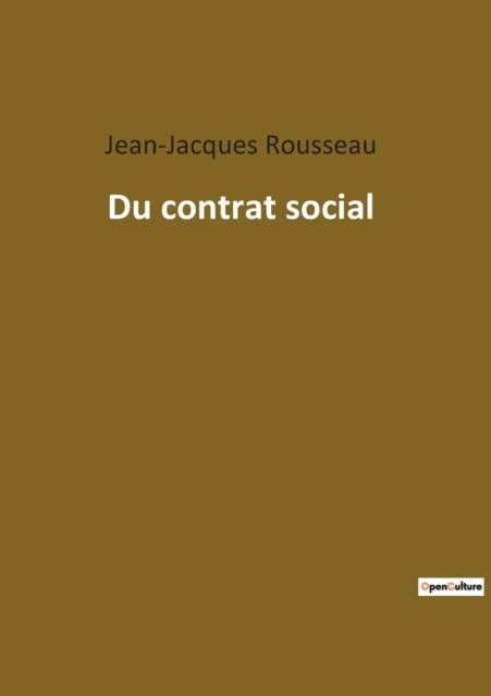 Du contrat social, Paperback / softback Book