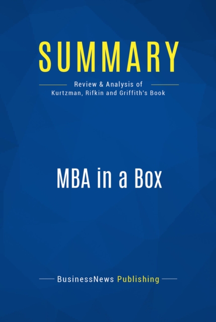 Summary: MBA in a Box, EPUB eBook
