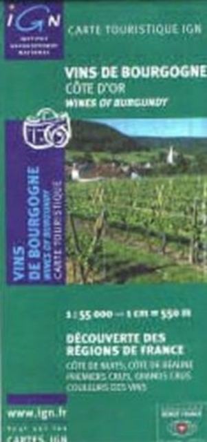 Wines of Burgundy - Cote d'Or reg F, Sheet map, folded Book