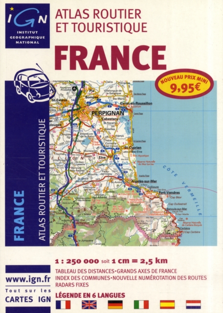 France Atlas Prix Mini, Sheet map Book