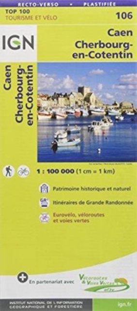 Caen / Cherbourg-en-Cotentin, Sheet map, folded Book