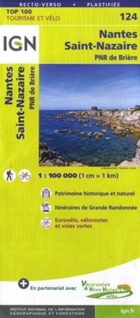 Nantes / St-Nazaire / PNR de Briere, Sheet map, folded Book