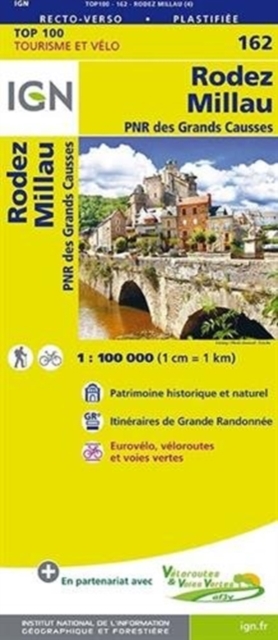 Rodez / Millau / PNR des Grands Causses, Sheet map, folded Book