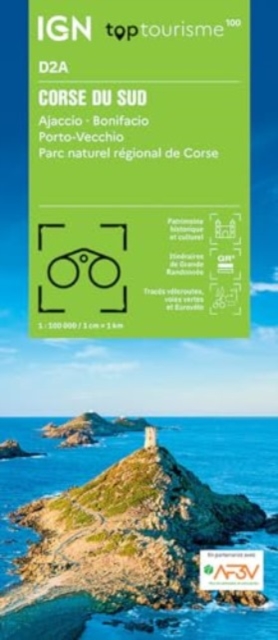 Corse-du-Sud - Ajaccio Bonifacio Porto-Vecchio : D2A, Sheet map, folded Book