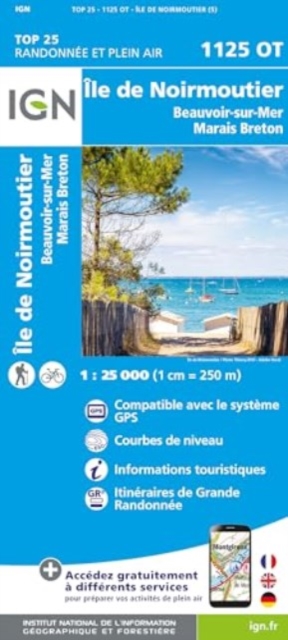 Ile de Noirmoutier / Beauvoir-sur-Mer / Marais Breton : 1125OT, Sheet map, folded Book