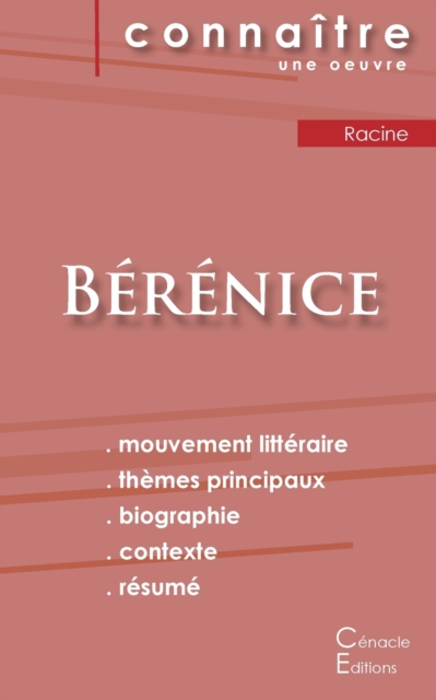 Fiche de lecture Berenice de Racine (Analyse litteraire de reference et resume complet), Paperback / softback Book