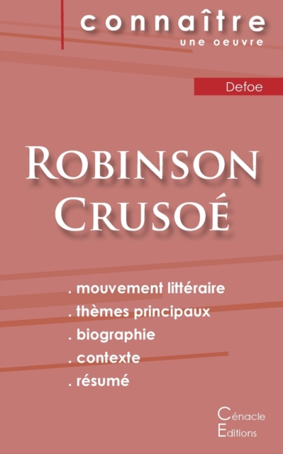 Fiche de lecture Robinson Crusoe de Daniel Defoe (Analyse litteraire de reference et resume complet), Paperback / softback Book