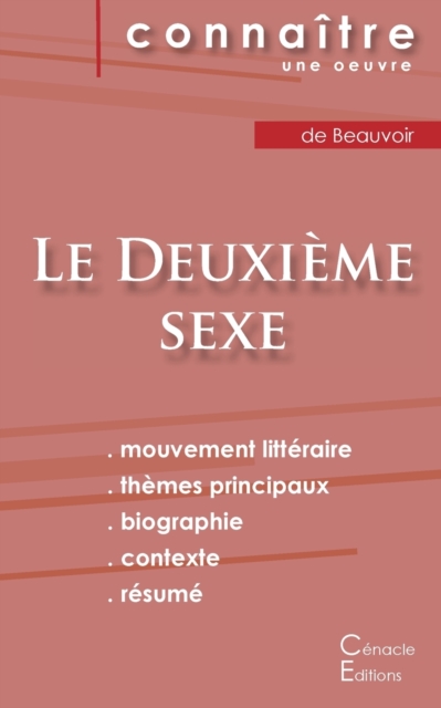 Fiche de lecture Le Deuxieme sexe (tome 1) de Simone de Beauvoir (Analyse litteraire de reference et resume complet), Paperback / softback Book