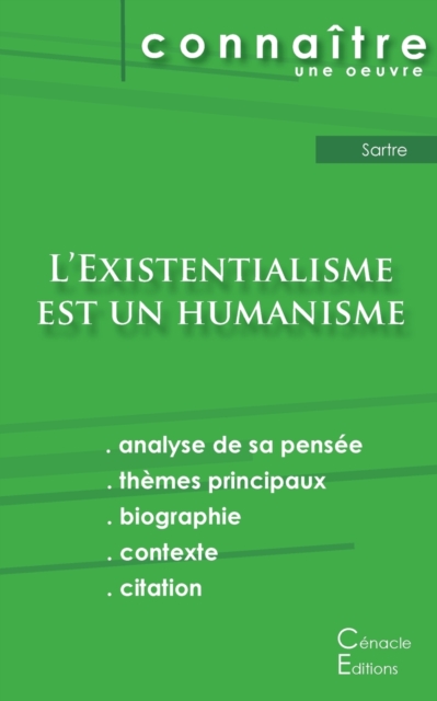 Fiche de lecture L'Existentialisme est un humanisme de Jean-Paul Sartre (analyse litt?raire de r?f?rence et r?sum? complet), Paperback / softback Book