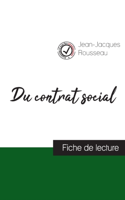 Du contrat social de Jean-Jacques Rousseau (fiche de lecture et analyse complete de l'oeuvre), Paperback / softback Book